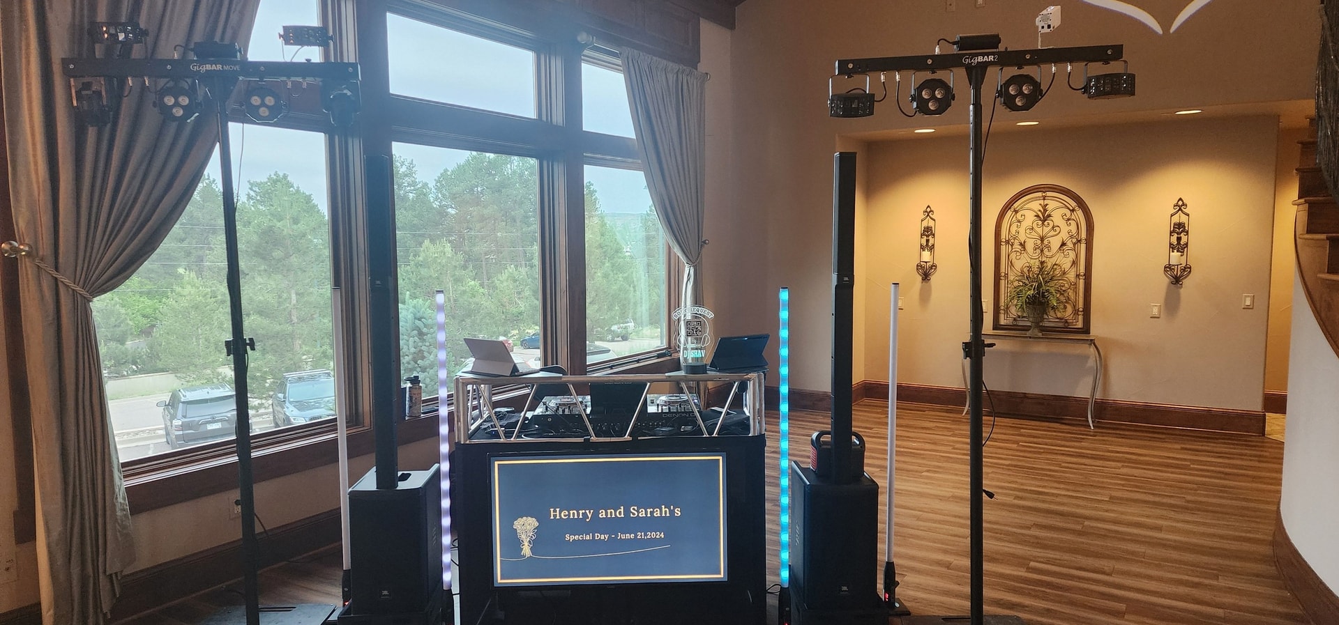 DJ performing at a lively party event
